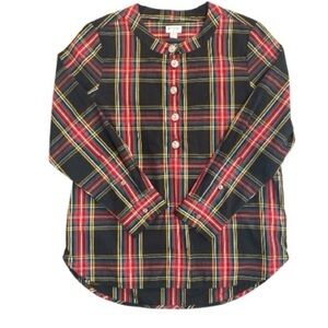 J. Crew factory XS  Plaid Button Down Shirt - Red, Yellow, and Black
